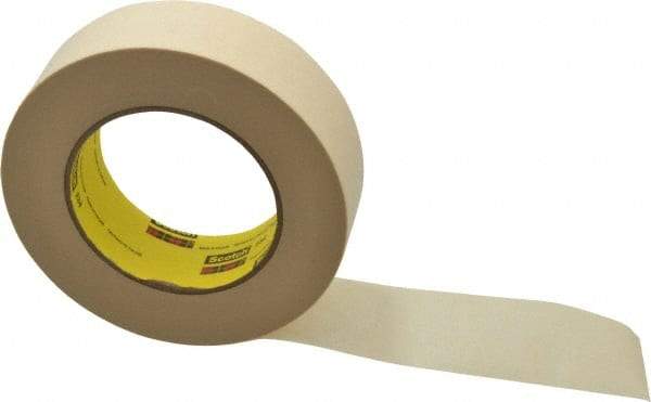 3M - 1-1/2" Wide x 60 Yd Long Tan Paper Masking Tape - Series 234, 5.9 mil Thick, 27 In/Lb Tensile Strength - Caliber Tooling