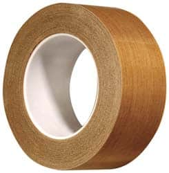 3M - 36 Yd Long x 3" Wide, Series 5453, Brown Silicone Glass Cloth/PTFE Tape - 8.2 mil Thick, 175 Lb/In Tensile Strength - Caliber Tooling