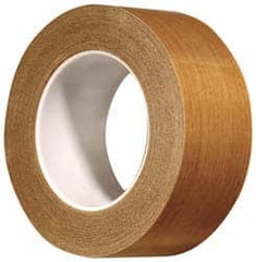 3M - 36 Yd Long x 3" Wide, Series 5453, Brown Silicone Glass Cloth/PTFE Tape - 8.2 mil Thick, 175 Lb/In Tensile Strength - Caliber Tooling