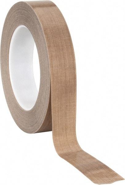 3M - 36 Yd Long x 1" Wide, Series 5453, Brown Silicone Glass Cloth/PTFE Tape - 8.2 mil Thick, 175 Lb/In Tensile Strength - Caliber Tooling