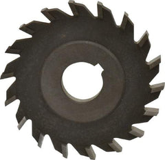 Value Collection - 16 Teeth, 4" Diam x 5/16" Width of Cut, High Speed Steel Side Milling Cutter - Straight Teeth, Uncoated - Caliber Tooling