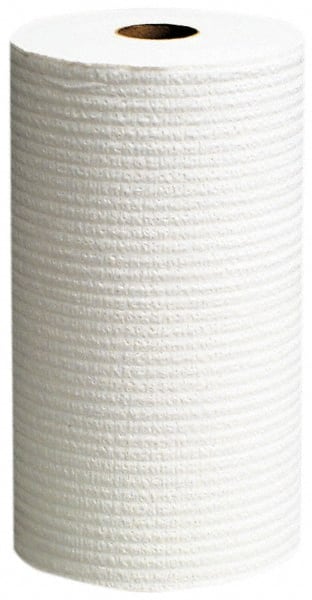 Shop Towel/Industrial Wipes: Small Roll, 9.8 x 12.2″ Sheet, White