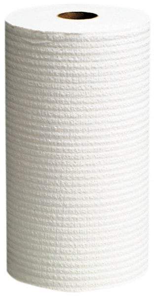 WypAll - X60 Dry Shop Towel/Industrial Wipes - Small Roll, 13-3/8" x 9-3/4" Sheet Size, White - Caliber Tooling