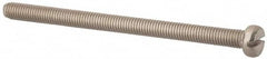 Value Collection - M5x0.80, 75mm Length Under Head Slotted Drive Machine Screw - Fillister Head, Grade 316 & A4 Stainless Steel, Uncoated, Without Washer - Caliber Tooling