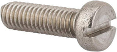 Value Collection - M6x1.00 Metric Coarse, 20mm Length Under Head Slotted Drive Machine Screw - Fillister Head, Grade 316 & A4 Stainless Steel, Uncoated, Without Washer - Caliber Tooling