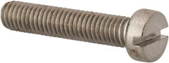 Value Collection - M6x1.00 Metric Coarse, 30mm Length Under Head Slotted Drive Machine Screw - Fillister Head, Grade 316 & A4 Stainless Steel, Uncoated, Without Washer - Caliber Tooling