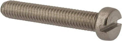 Value Collection - M6x1.00 Metric Coarse, 35mm Length Under Head Slotted Drive Machine Screw - Fillister Head, Grade 316 & A4 Stainless Steel, Uncoated, Without Washer - Caliber Tooling