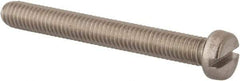 Value Collection - M6x1.00 Metric Coarse, 50mm Length Under Head Slotted Drive Machine Screw - Fillister Head, Grade 316 & A4 Stainless Steel, Uncoated, Without Washer - Caliber Tooling