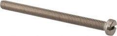 Value Collection - M6x1.00 Metric Coarse, 75mm Length Under Head Slotted Drive Machine Screw - Fillister Head, Grade 316 & A4 Stainless Steel, Uncoated, Without Washer - Caliber Tooling