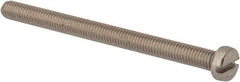 Value Collection - M6x1.00 Metric Coarse, 80mm Length Under Head Slotted Drive Machine Screw - Fillister Head, Grade 316 & A4 Stainless Steel, Uncoated, Without Washer - Caliber Tooling