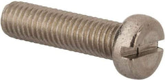 Value Collection - M8x1.25 Metric Coarse, 30mm Length Under Head Slotted Drive Machine Screw - Fillister Head, Grade 316 & A4 Stainless Steel, Uncoated, Without Washer - Caliber Tooling