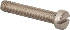 Value Collection - M8x1.25 Metric Coarse, 45mm Length Under Head Slotted Drive Machine Screw - Fillister Head, Grade 316 & A4 Stainless Steel, Uncoated, Without Washer - Caliber Tooling