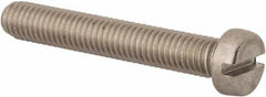 Value Collection - M8x1.25 Metric Coarse, 50mm Length Under Head Slotted Drive Machine Screw - Fillister Head, Grade 316 & A4 Stainless Steel, Uncoated, Without Washer - Caliber Tooling