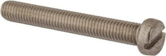 Value Collection - M8x1.25 Metric Coarse, 60mm Length Under Head Slotted Drive Machine Screw - Fillister Head, Grade 316 & A4 Stainless Steel, Uncoated, Without Washer - Caliber Tooling