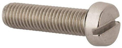 Value Collection - M10x1.50 Metric Coarse, 40mm Length Under Head Slotted Drive Machine Screw - Fillister Head, Grade 316 & A4 Stainless Steel, Uncoated, Without Washer - Caliber Tooling