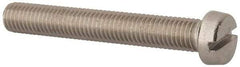 Value Collection - M10x1.50, 70mm Length Under Head Slotted Drive Machine Screw - Fillister Head, Grade 316 & A4 Stainless Steel, Uncoated, Without Washer - Caliber Tooling