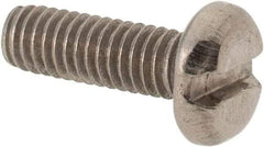 Value Collection - M4x0.70 Metric Coarse, 12mm Length Under Head Slotted Drive Machine Screw - Pan Head, Grade 316 & A4 Stainless Steel, Uncoated, Without Washer - Caliber Tooling