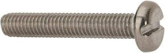 Value Collection - M5x0.80 Metric Coarse, 30mm Length Under Head Slotted Drive Machine Screw - Pan Head, Grade 316 & A4 Stainless Steel, Uncoated, Without Washer - Caliber Tooling