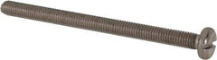 Value Collection - M5x0.80 Metric Coarse, 70mm Length Under Head Slotted Drive Machine Screw - Pan Head, Grade 316 & A4 Stainless Steel, Uncoated, Without Washer - Caliber Tooling