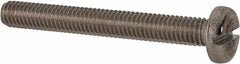 Value Collection - M6x1.00 Metric Coarse, 40mm Length Under Head Slotted Drive Machine Screw - Pan Head, Grade 316 & A4 Stainless Steel, Uncoated, Without Washer - Caliber Tooling