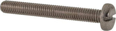 Value Collection - M6x1.00 Metric Coarse, 50mm Length Under Head Slotted Drive Machine Screw - Pan Head, Grade 316 & A4 Stainless Steel, Uncoated, Without Washer - Caliber Tooling