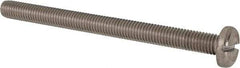 Value Collection - M8x1.25 Metric Coarse, 100mm Length Under Head Slotted Drive Machine Screw - Pan Head, Grade 316 & A4 Stainless Steel, Uncoated, Without Washer - Caliber Tooling