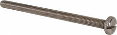 Value Collection - M8x1.25 Metric Coarse, 120mm Length Under Head Slotted Drive Machine Screw - Pan Head, Grade 316 & A4 Stainless Steel, Uncoated, Without Washer - Caliber Tooling