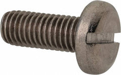 Value Collection - M10x1.50 Metric Coarse, 25mm Length Under Head Slotted Drive Machine Screw - Pan Head, Grade 316 & A4 Stainless Steel, Uncoated, Without Washer - Caliber Tooling