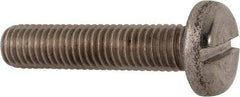 Value Collection - M10x1.50, 45mm Length Under Head Slotted Drive Machine Screw - Pan Head, Grade 316 & A4 Stainless Steel, Uncoated, Without Washer - Caliber Tooling