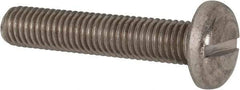 Value Collection - M10x1.50 Metric Coarse, 50mm Length Under Head Slotted Drive Machine Screw - Pan Head, Grade 316 & A4 Stainless Steel, Uncoated, Without Washer - Caliber Tooling