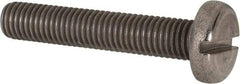 Value Collection - M10x1.50 Metric Coarse, 55mm Length Under Head Slotted Drive Machine Screw - Pan Head, Grade 316 & A4 Stainless Steel, Uncoated, Without Washer - Caliber Tooling