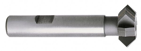 Whitney Tool Co. - 1-3/8° 1-3/8" Cut Diam, 7/16" Cut Width, 5/8" Shank, Carbide-Tipped Double-Angle Cutter - Caliber Tooling