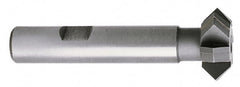 Whitney Tool Co. - 2-1/4° 2-1/4" Cut Diam, 3/4" Cut Width, 7/8" Shank, Carbide-Tipped Double-Angle Cutter - Caliber Tooling