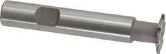 Whitney Tool Co. - 1/32" Radius, 1/16" Circle Diam, 3/4" Cutter Diam, Shank Connection, Convex Radius Cutter - 1/2" Shank Diam, 3" OAL, Carbide-Tipped, Uncoated, Profile Ground, 6 Teeth, Weldon Flat - Caliber Tooling