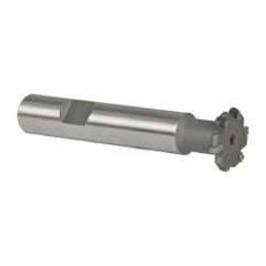 Whitney Tool Co. - 1/16" Radius, 1/8" Circle Diam, 3/4" Cutter Diam, Shank Connection, Convex Radius Cutter - 1/2" Shank Diam, 3" OAL, Carbide-Tipped, Uncoated, Profile Ground, 6 Teeth, Weldon Flat - Caliber Tooling