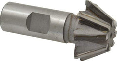 Whitney Tool Co. - 1-1/2" Diam x 5/8" Width of Cut, 60° Included Angle, Shank Connection, Carbide Tipped Single Angle Cutter - 3/4" Shank Diam, 2-3/4" Overall Length, Right Hand Cut, Uncoated - Caliber Tooling