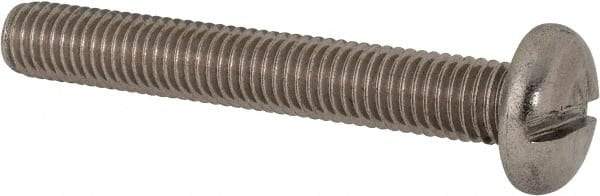 Value Collection - M10x1.50 Metric Coarse, 70mm Length Under Head Slotted Drive Machine Screw - Pan Head, Grade 316 & A4 Stainless Steel, Uncoated, Without Washer - Caliber Tooling