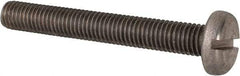 Value Collection - M10x1.50 Metric Coarse, 75mm Length Under Head Slotted Drive Machine Screw - Pan Head, Grade 316 & A4 Stainless Steel, Uncoated, Without Washer - Caliber Tooling