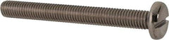 Value Collection - M10x1.50 Metric Coarse, 90mm Length Under Head Slotted Drive Machine Screw - Pan Head, Grade 316 & A4 Stainless Steel, Uncoated, Without Washer - Caliber Tooling