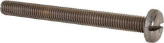 Value Collection - M10x1.50 Metric Coarse, 100mm Length Under Head Slotted Drive Machine Screw - Pan Head, Grade 316 & A4 Stainless Steel, Uncoated, Without Washer - Caliber Tooling