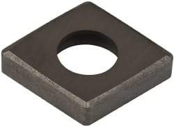 Made in USA - 1/2" Inscribed Circle, Diamond (Shape) Shim for Indexables - Carbide, 1/8" Thick, SCN Shim Style, Negative Rake - Caliber Tooling