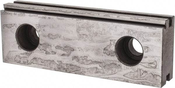 Kurt - 1 Piece Vise Jaw Plate - Steel, 3.969" Long, 0.672" Wide, 1.374" High - Caliber Tooling