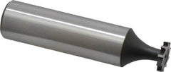 Interstate - 3/8" Diam x 1/16" Face Width, Cobalt, 6 Teeth, Shank Connection Woodruff Keyseat Cutter - Uncoated, 2-1/16" OAL x 1/2" Shank, Straight Teeth, ANSI 203, Old Standard 211 - Caliber Tooling