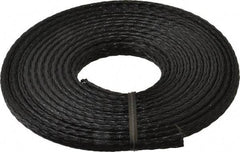 Techflex - Black Braided Expandable Cable Sleeve - 10' Coil Length, -103 to 257°F - Caliber Tooling