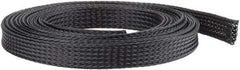 Techflex - Black Braided Expandable Cable Sleeve - 10' Coil Length, -103 to 257°F - Caliber Tooling