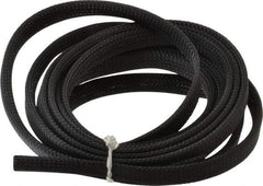 Techflex - Black Braided Expandable Cable Sleeve - 10' Coil Length, -103 to 257°F - Caliber Tooling