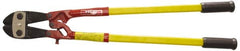 H.K. Porter - 30" OAL, 1/2" Capacity, Bolt Cutter - Round/Center-Cut Head, Fiberglass with Rubber Grips Handle - Caliber Tooling