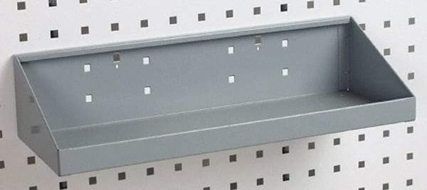 Triton - 18" Long LocBoard Shelf Pegboard Hook - 6-11/16" Projection, Steel - Caliber Tooling