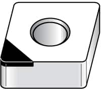 Kennametal - CNGA432 E Grade KD1405 Polycrystalline Diamond (PCD) Turning Insert - 80° Diamond, 1/2" Inscr Circle, 3/16" Thick, 1/32" Corner Radius - Caliber Tooling