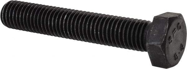 Value Collection - M12x1.75mm Metric Coarse, 70mm Length Under Head Hex Head Cap Screw - Fully Threaded, Grade 8.8 Steel, Uncoated, 19mm Hex - Caliber Tooling